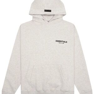Essentials Fear of God Hoodie for Kids- Size 12- Light Oatmeal
